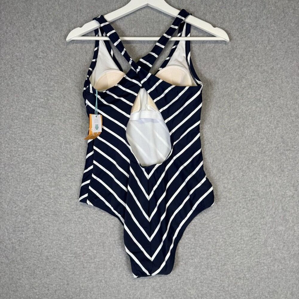 Brand New Kona Soul X Target Womens Medium Navy Blue One Piece Swimsuit Swimwear - Picture 2 of 9